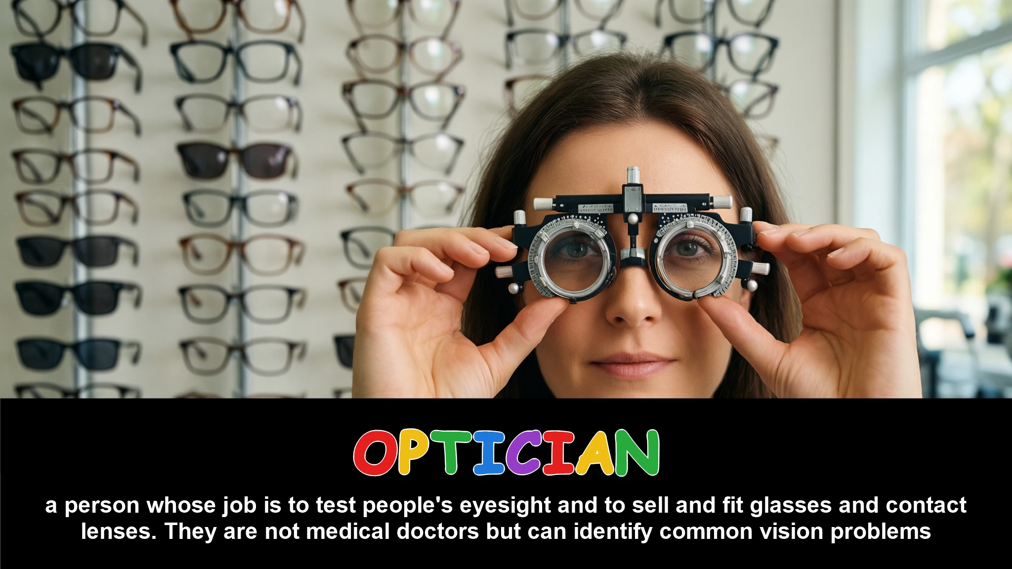 English Illustration for optician